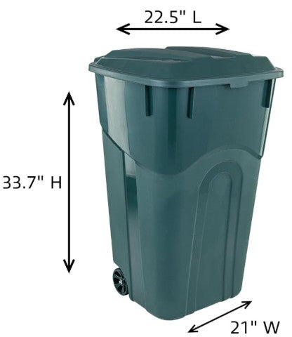Outdoor Trash Can - 32 Gallon Lid